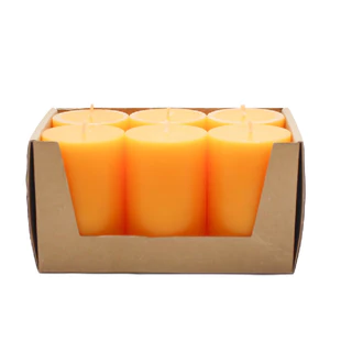 [11 màu] Khay 6 nến trụ tròn không mùi D5H8 Eden Candle FTRAMART EDC0115 5 x 8 cm, phù hợp trang trí