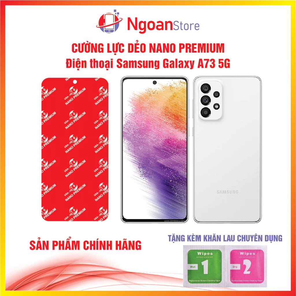 Cường lực dẻo Nano Premium cho điện thoại Samsung Galaxy A73 5G - Ngoan Store