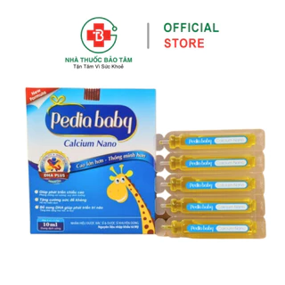 PEDIABABY KID CALCIUM NANO - Bổ sung canxi cho cơ thể (HỘP 20 ỐNG)