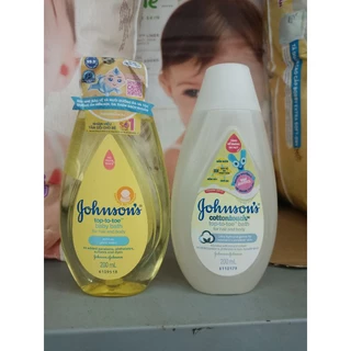 Sữa Tắm Gội Toàn Thân Johnson's Top To Toe, Cotton Touch 200ml