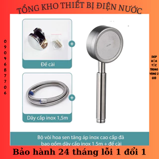 Bộ vòi hoa sen, tay sen tăng áp inox 304 cao cấp VHS06 (tăng 300% áp lực nước)