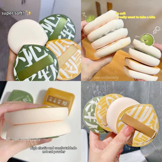 ✨✨Mút Tán Kem Nền Mút Trang điểm Big Size Kèm Hộp Đựng Mút Tán Phấn Cushion Mềm Mịn Đàn Hồi Bigsize