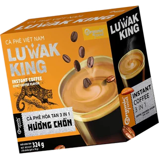 Cà Phê Hòa Tan 3 trong 1 Luwak King Hương Chồn