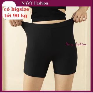 Quần Legging nữ Dáng Đùi Biker Short  Bigsize Tới 90 kg Chất Umi Sịn Co dãn 4 Chiều