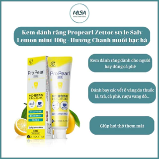 Kem đánh răng làm trắng Zettoc Propearl 100g - kem đánh răng dành cho người hay dùng cà phê