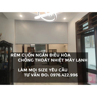 Màn cuốn ngăn điều hòa, ngăn phòng, Rèm cuốn chống thoát nhiệt phòng máy lạnh, che cầu thang