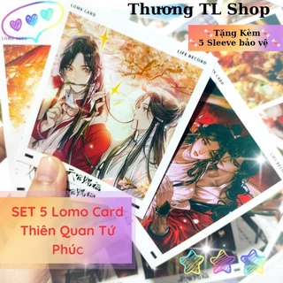 [ Có Sẵn - Lomo ] Set 5 Lomo Card Thiên Quan Tứ Phúc.