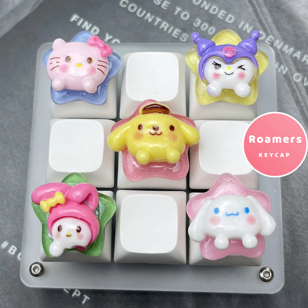 Nút Bàn Phím Cơ Sanrio Ngôi Sao Mini Dễ Thương Keycap