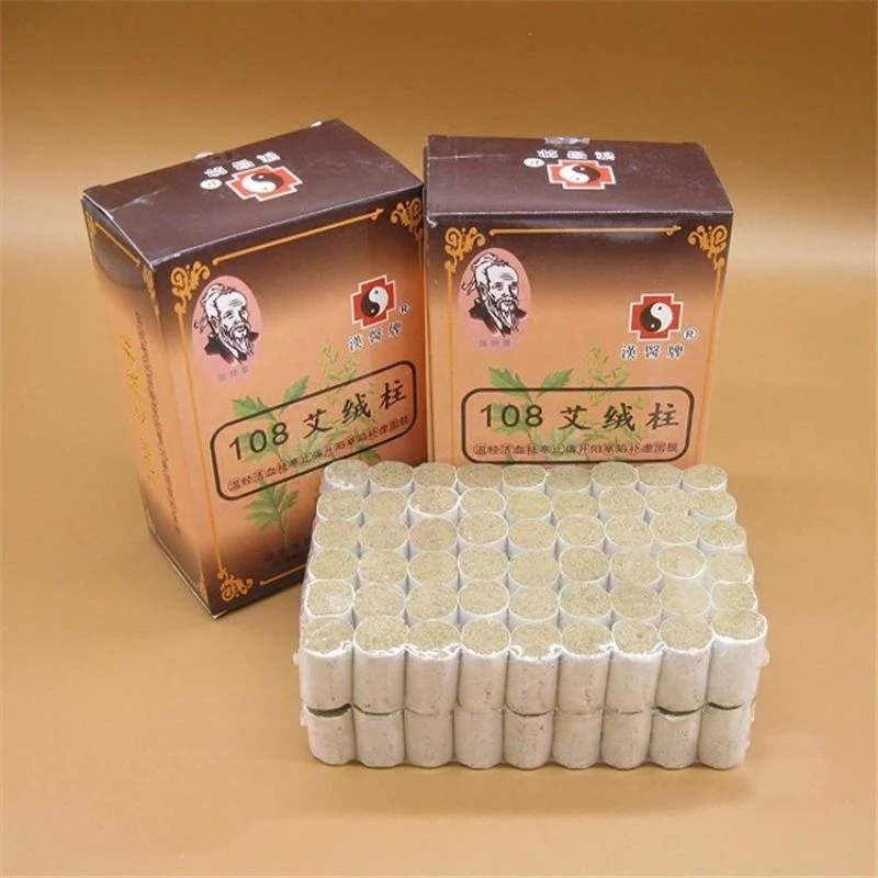 Hộp điếu ngải cứu 108 đoạn điếu ngải , viên ngải cứu