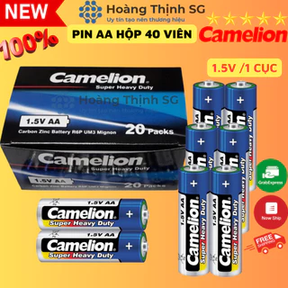 Hộp 40 Viên Pin AA (2A) Camelion, pin tiểu AAA (3A) Camelion Super Heavy Duty Chính hãng