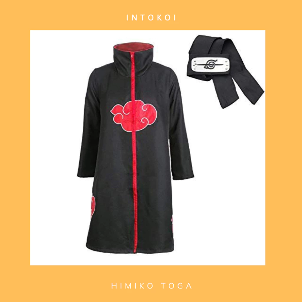 Áo choàng Akatsuki Itachi Naruto (tặng kèm lego Naruto hoặc băng đô)
