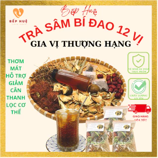 3 sét trà sâm bí đao hạt chia bếp huệ 3-5 lít gồm 12 vị la hán râu bắp thanh lọc cơ thể giải nhiệt hỗ trợ giảm cân