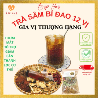 Trà sâm bí đao hạt chia 12 vị nấu 3-5 lít nước mát giải nhiệt thanh lọc cơ thể tốt cho sức khỏe