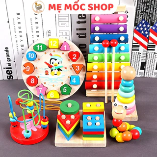 Đồ Chơi Montessori Combo 6 Món Đồ Chơi Bằng Gỗ Memocshop Đồ Chơi Gỗ Phát Triển Trí Tuệ Giúp Bé Rèn Luyện Kỹ Năng