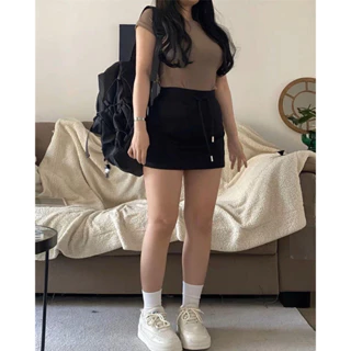 [Bigsize 55-100kg] Áo thun croptop + chân váy thể thao  [ HÀNG VỀ TRƯỚC TẾT ]