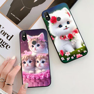 Ốp lưng xiaomi redmi note 6 pro / redmi note 6 / redmi note 7 , redmi 7 pro in hình chú mèo dễ thương cute