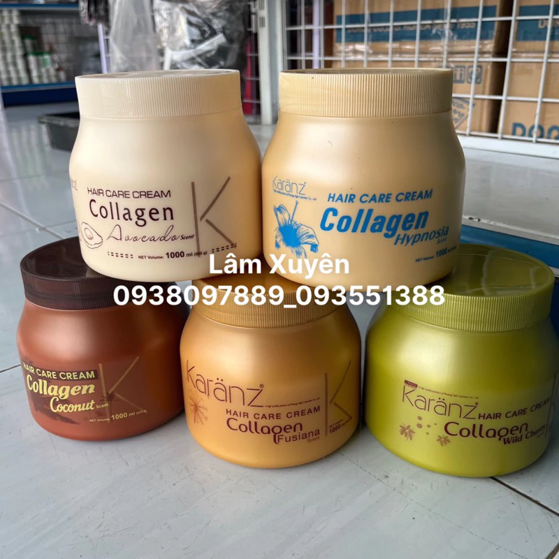 Hấp dầu COLLAGEN KARANZ 1000ml hủ nâu, hủ vàng, hủ xanh🔥FREESHIP🔥dưỡng chất mềm mượt,hương thơm ngọt ngào, lưu hương 24h