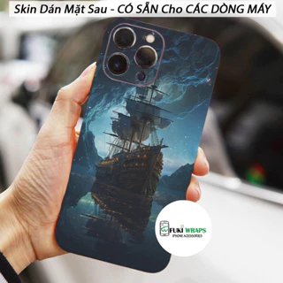 Tấm dán Skin Mặt Sau Thuyền Buồm FULL VIỀN 14 pro max , 13 pro max , 12 pro max , 11 pro max , xs max - FukiShop