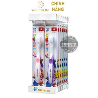 Bàn chải đánh cao cấp cho trẻ 6 - 12 tuổi - lông tơ mềm mịn