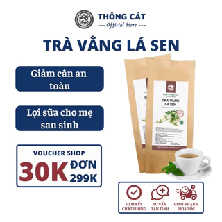 Trà Vằng Lá Sen Đông Y Gia Truyền Thông Cát, Trà thảo mộc Detox giảm cân, giảm mỡ bụng và đùi an toàn