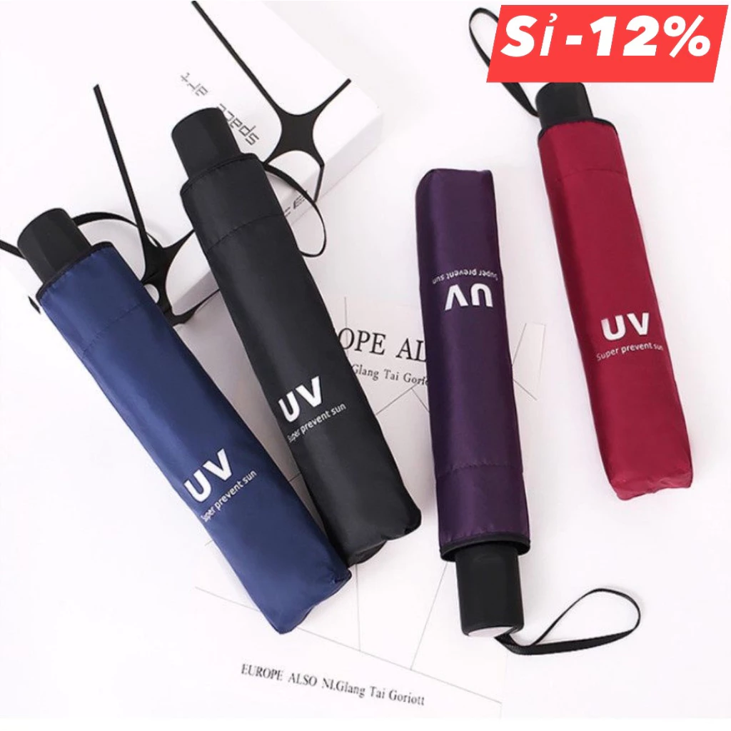 Ô dù che mưa che nắng chống tia uv 3 lớp