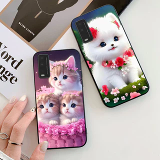 Ốp lưng vivo y20 , vivo y20s , vivo y12s in hình chú mèo dễ thương cute