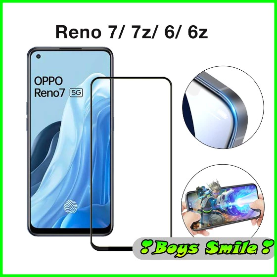 Kính Cường Lực Full màn Oppo Reno 5 4G 5G Reno 6 Reno 6Z Reno 7 / 7z Reno 8 8z chống rơi vỡ cảm ứng nhạy