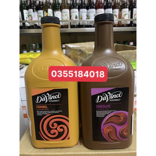 Sốt DAVINCI hương Socola / Caramel chai 2.6kg