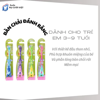 Bàn Chải Đánh Răng Dành Cho Trẻ em ,Chăm Sóc Răng Cho Bé 3 đến 9 Tuổi