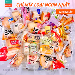 Bánh Đài Loan mix đa dạng không trùng vị, loại ngon cho bữa phụ, ăn vặt khối lượng 500g