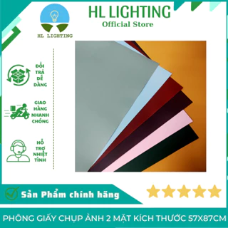 Phông Giấy Chụp Ảnh 2 Mặt Kích Thước 57x87cm Dày Dặn Không Thấm Nước, Phông Nền Chụp Ảnh Siêu Đẹp HL Lighitng