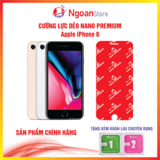 Cường lực dẻo Nano cho iPhone 8 - Ngoan Store