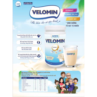 Sữa hạt dinh dưỡng Velomin - dinh dưỡng tự nhiên từ các loại hạt (hộp nhựa 500g)