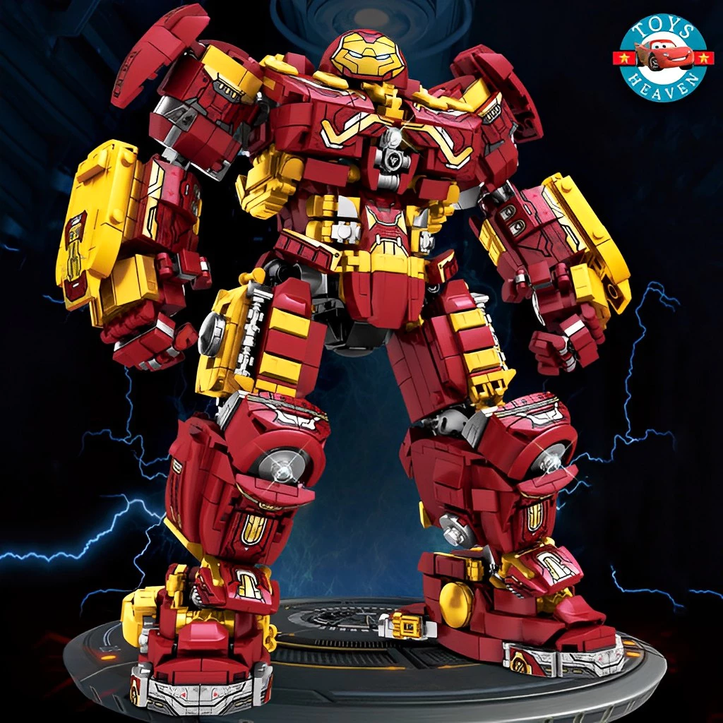 Đồ Chơi Lắp Ráp Phát Triển Trí Tuệ Lego Mô Hình Robot Người Sắt Biến Hình HulkBuster Iron Man Mk44 76079 Với 1852 Pcs