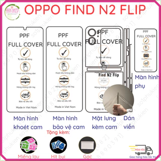 Dán PPF Oppo Find N2 Flip 5G (N 2 flip 5G) loại trong, nhám dành cho màn hình, mặt lưng, full viền