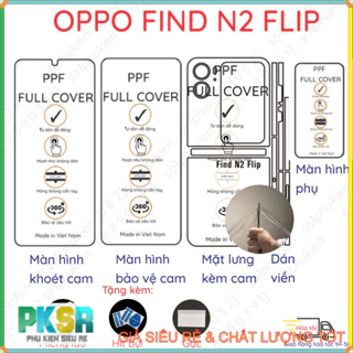 Dán PPF Oppo Find N2 Flip 5G (N 2 flip 5G) loại trong, nhám dành cho màn hình, mặt lưng, full viền