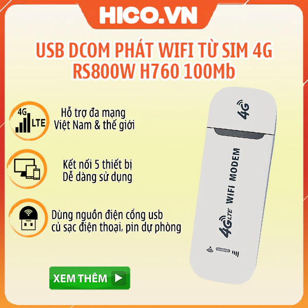 USB PHÁT WIFI 3G 4G GIÁ RẺ + Quà tặng hấp dẫn