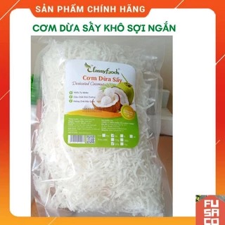 Cơm dừa sấy khô loại SỢI NGẮN [túi zip 100g]