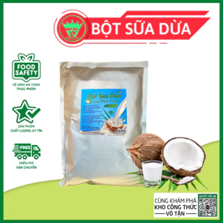 Bột Sữa Dừa 1KG SAFE KING, Công Nghệ Phun Sấy Tiên Tiến, Thơm Ngon Như Nước Cốt Dừa Tươi