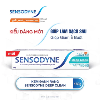 Kem đánh răng Sensodyne Deep Clean 160g - sản phẩm mới