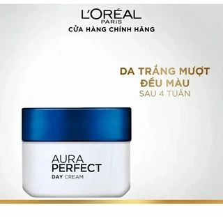 Kem dưỡng trắng da vitamin L'Oreal Paris Aura Perfect ban ngày 50ml,  ban đêm 50ml (Kem đêm)