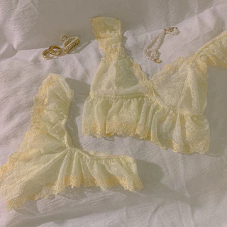 set bralette kem vàng