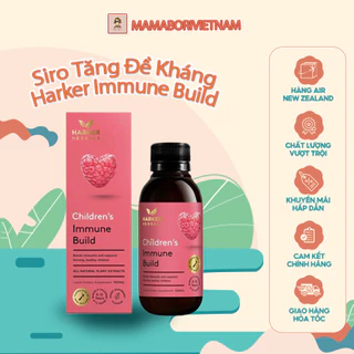 Siro Harker Immune Build New Zealand hồng cho bé tăng đề kháng từ 0 -12 tuổi 150ml [Hàng chuẩn Air -Cam kết chính hãng