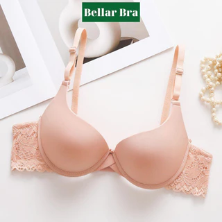 Áo ngực có gọng - Áo lót nữ nâng ngực 2 dây mút vừa phối ren sexy tôn dáng   BellarBra A016