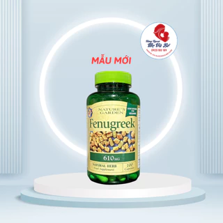 Viên uống Lợi Sữa cỏ cà ri Fenugreek Natures Aid 500mg 90 viên - Xuất xứ Anh