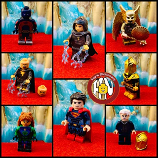 Minifigures - Black Adam Hawkman Dr Fate - Mô Hình Nhân Vật Siêu Anh Hùng - Đồ Chơi Lắp Ráp Super Hero - DC - X0349 !