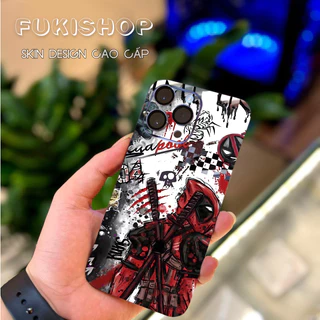 Tấm dán Skin Mặt Sau Dead Pool FULL VIỀN 14 pro max , 13 pro max , 12 pro max , 11 pro max , xs max - FukiShop