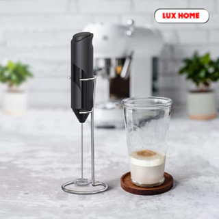 Máy đánh cà phê tạo bọt, máy đánh trứng cầm tay mini sử dụng pin cao cấp LUXHOME