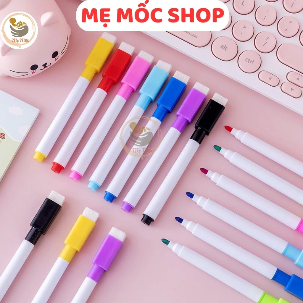 Bút Dạ Viết Bảng Xóa Được Nhiều Màu Cho Bé Memocshop Bút Lông Viết Bảng Nhiều Màu Có Đầu Xóa Kích Thước Nhỏ Gọn Tiện Lợi