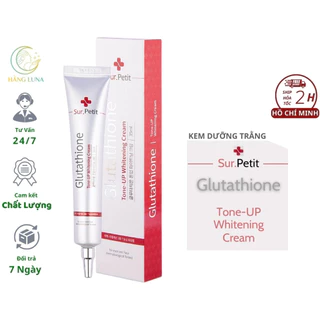 Kem dưỡng trắng nâng tone +SUR.PETIT Glutathione Whitening Tone Up Cream Hàn Quốc 35ml, Kem truyền trắng, cấp ẩm